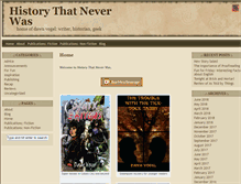 Tablet Screenshot of historythatneverwas.com